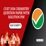 CUET 2026 Chemistry Question Paper May 11 Shift 1 with Solution Pdf